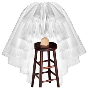 Women's High Low Layered Tulle Asymmetrical Skirt